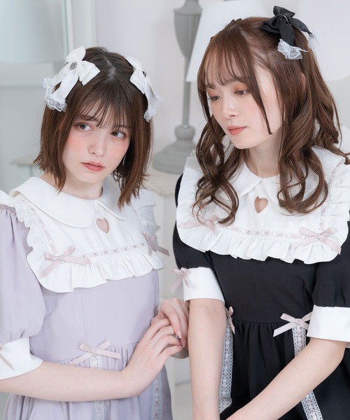 DearMyLove(ディアマイラブ)の「ハートくり抜きはしごリボンワンピース(ワンピース・レディース・ブラック/ブルー/ラベンダー/ブラック系その他/ブルー系その他/パープル系その他・MEDIUM/LARGE/X-LARGE/XX-LARGE)」の15枚目の写真