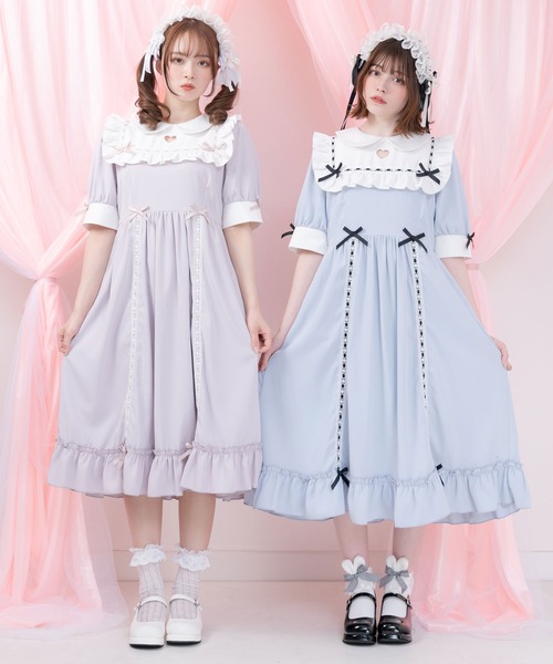 DearMyLove(ディアマイラブ)の「ハートくり抜きはしごリボンワンピース(ワンピース・レディース・ブラック/ブルー/ラベンダー/ブラック系その他/ブルー系その他/パープル系その他・MEDIUM/LARGE/X-LARGE/XX-LARGE)」の16枚目の写真