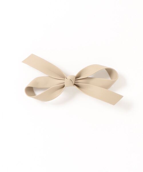 bibmilk（ビブミルク）の「BIBMILK SOLID 10cm RIBBON CLIP GREN-005（バレッタ/ヘアクリップ・キッズ・ピンク/パープル/ブラック/ネイビー/モカ/ダークグリーン/ベージュ/ブラウン・ONE SIZE）」の5枚目の写真