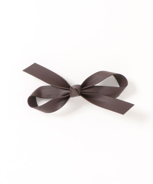 bibmilk（ビブミルク）の「BIBMILK SOLID 10cm RIBBON CLIP GREN-005（バレッタ/ヘアクリップ・キッズ・ピンク/パープル/ブラック/ネイビー/モカ/ダークグリーン/ベージュ/ブラウン・ONE SIZE）」の3枚目の写真