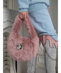 PAMEO POSE | Meta Heart Fur Bag(ショルダーバッグ)