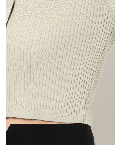 RESEXXY（リゼクシー）の「ミニマルリブニットカーディガン【セットアップ着用可能】（カーディガン/ボレロ・レディース・ブラック/ピンク/ミント/ベージュ・FREE）」の14枚目の写真