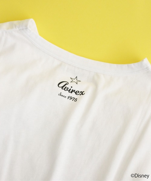 AVIREX（アヴィレックス）の「AVIREX/MICKEY MOUSE NEWYORK T-SHIRT/ アヴィレックス/ミッキーマウス ニューヨークティーシャツ（Tシャツ/カットソー・レディース・ホワイト/チャコールグレー・FREE）」の16枚目の写真