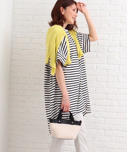 SHOO・LA・RUE(シューラルー)の「◆ビッグドルマンTシャツワンピース(ワンピース・レディース・ブラック/カーキ/ライトパープル/ブラック系2/ピンク系7・00)」の11枚目の写真