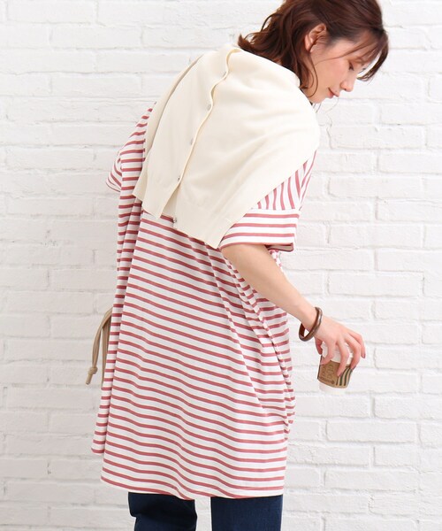 SHOO・LA・RUE(シューラルー)の「◆ビッグドルマンTシャツワンピース(ワンピース・レディース・ブラック/カーキ/ライトパープル/ブラック系2/ピンク系7・00)」の19枚目の写真