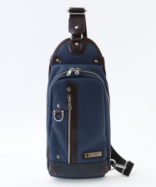 MEN'S MELROSE(メンズメルローズ)の「PRO-SPERITYボディバッグ(ボディバッグ/ウエストポーチ・メンズ・ブラック/ネイビー・FREE)」の1枚目の写真