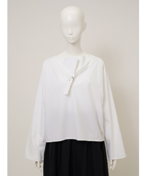 AERON(アーロン)の「AERON AERON 777-71853 BLOUSE(シャツ/ブラウス・レディース・ホワイト・34inch)」の1枚目の写真