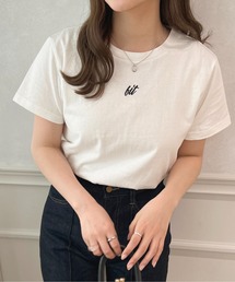 apres jour | ちびロゴ刺繍Tシャツ【ZOZOTOWN限定アイテム】(Tシャツ/カットソー)