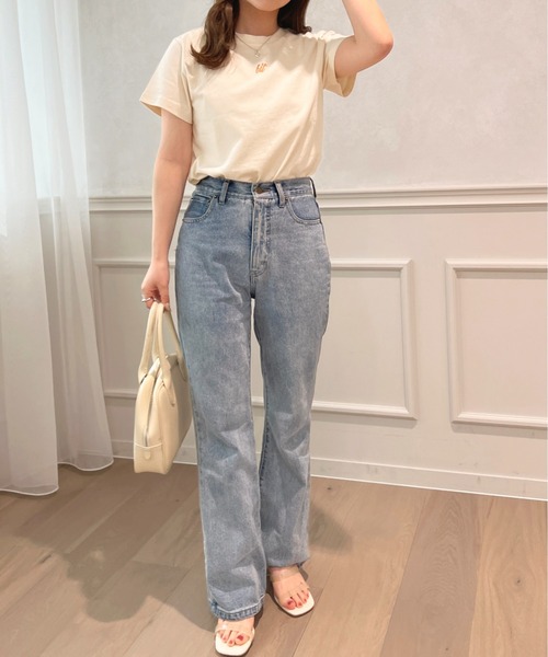 apres jour(アプレジュール)の「ちびロゴ刺繍Tシャツ【ZOZOTOWN限定アイテム】(Tシャツ/カットソー・レディース・ピンク/アイボリー/オフホワイト・フリー/X-LARGE)」の17枚目の写真