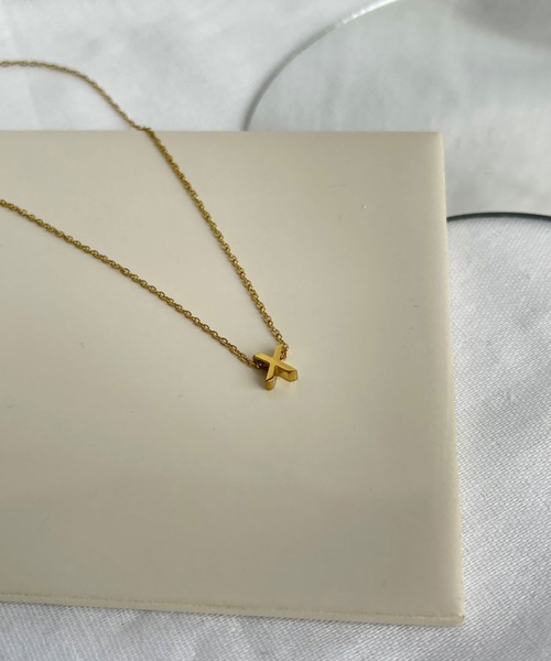 ゴールド ネックレス クリスタルチャーム 再販x3[14kgf]生命の樹のネックレス、クリスタルツリーのゴールド