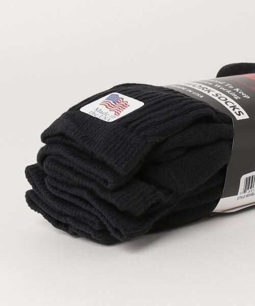 Railroad Sock(レイルロードソック)の「Railroad Sock Men's 3 Pair Premium Cotton Crew Socks(ソックス/靴下・メンズ・ホワイト/ブラック/グレー/ネイビー・FREE)」の7枚目の写真
