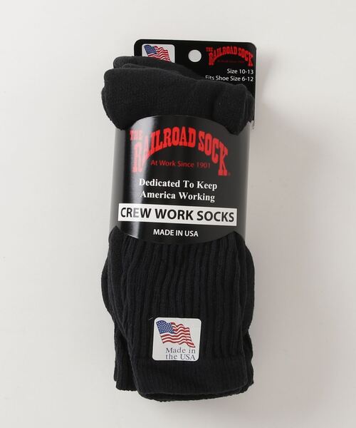 Railroad Sock(レイルロードソック)の「Railroad Sock Men's 3 Pair Premium Cotton Crew Socks(ソックス/靴下・メンズ・ホワイト/ブラック/グレー/ネイビー・FREE)」の17枚目の写真
