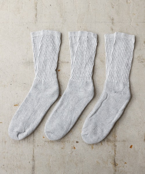 Railroad Sock(レイルロードソック)の「Railroad Sock Men's 3 Pair Premium Cotton Crew Socks(ソックス/靴下・メンズ・ホワイト/ブラック/グレー/ネイビー・FREE)」の9枚目の写真