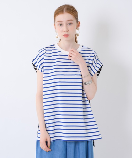 Dignite collier（ディニテコリエ）の「Dignite collier ボーダープルオーバー（Tシャツ/カットソー・レディース・ブラック/ブルー/レッド・FREE）」の8枚目の写真