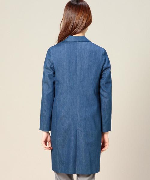 BEAUTY&YOUTH UNITED ARROWS（ビューティーアンドユースユナイテッドアローズ）の「BYTF デニムチェスターコート ◆（チェスターコート・レディース・コバルトブルー・MEDIUM/SMALL）」の7枚目の写真