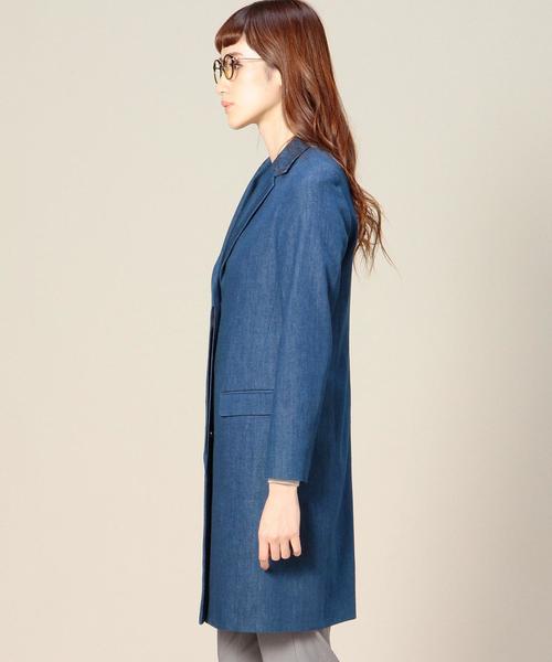 BEAUTY&YOUTH UNITED ARROWS（ビューティーアンドユースユナイテッドアローズ）の「BYTF デニムチェスターコート ◆（チェスターコート・レディース・コバルトブルー・MEDIUM/SMALL）」の9枚目の写真