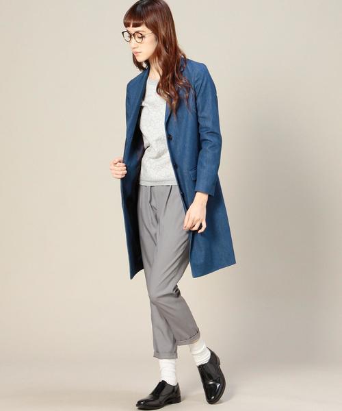 BEAUTY&YOUTH UNITED ARROWS（ビューティーアンドユースユナイテッドアローズ）の「BYTF デニムチェスターコート ◆（チェスターコート・レディース・コバルトブルー・MEDIUM/SMALL）」の10枚目の写真