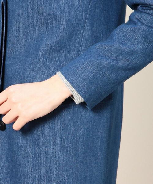 BEAUTY&YOUTH UNITED ARROWS（ビューティーアンドユースユナイテッドアローズ）の「BYTF デニムチェスターコート ◆（チェスターコート・レディース・コバルトブルー・MEDIUM/SMALL）」の2枚目の写真