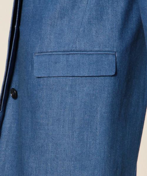 BEAUTY&YOUTH UNITED ARROWS（ビューティーアンドユースユナイテッドアローズ）の「BYTF デニムチェスターコート ◆（チェスターコート・レディース・コバルトブルー・MEDIUM/SMALL）」の6枚目の写真