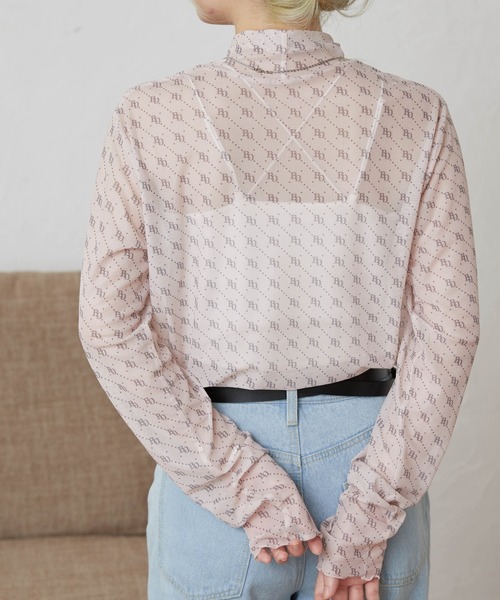 WEGO(ウィゴー)の「WEGO/シアータートルロンT(Tシャツ/カットソー・レディース・ホワイト/ブラック/ブラウン/ライム/その他1/その他2/ライトパープル/オレンジ・FREE)」の1枚目の写真