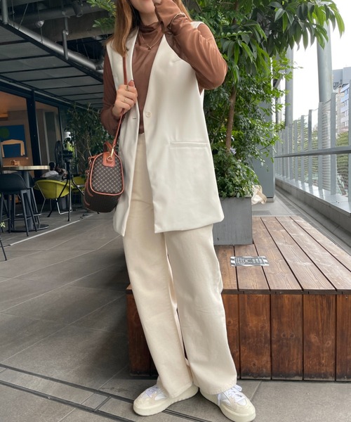 WEGO(ウィゴー)の「WEGO/シアータートルロンT(Tシャツ/カットソー・レディース・ホワイト/ブラック/ブラウン/ライム/その他1/その他2/ライトパープル/オレンジ・FREE)」の15枚目の写真