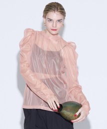 Solace（ソレイス）の「ハイネックシアーセンターライントップス（Tシャツ/カットソー）」