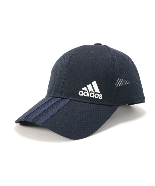 adidas(アディダス)の「アディダス メッシュキャップ 3本ライン UV(キャップ・メンズ・ネイビー/ベージュ/ブラック/ホワイト/グレー/ブラック×ブラック・FREE/X-LARGE)」の10枚目の写真