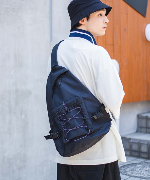 WEGO（ウィゴー）の「WEGO/コードデザインワンショルダーバッグ（ショルダーバッグ・レディース・ブラック/オレンジ/ホワイト・FREE）」の4枚目の写真