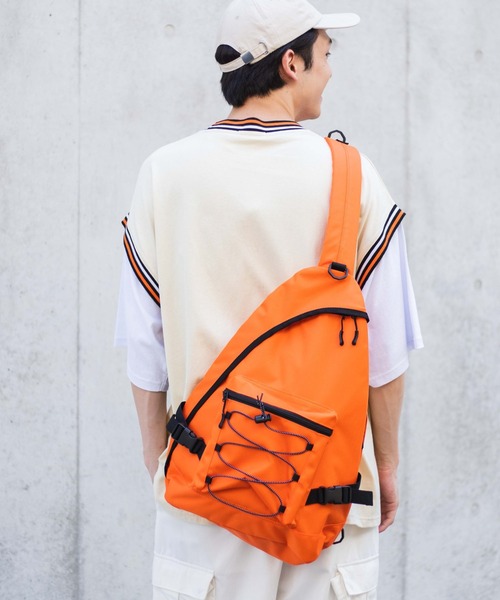 WEGO（ウィゴー）の「WEGO/コードデザインワンショルダーバッグ（ショルダーバッグ・レディース・ブラック/オレンジ/ホワイト・FREE）」の5枚目の写真