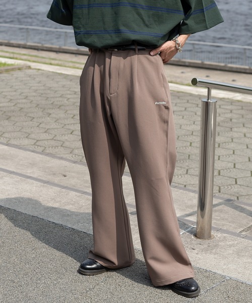 Perushu（ペルーシュ）の「ワイドフレアスラックス（スラックス・メンズ・ライトブルー/ブラック/ピンク/ライトグリーン/モカ・SMALL/MEDIUM/LARGE）」の20枚目の写真