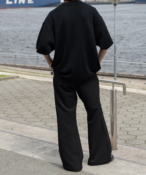 Perushu（ペルーシュ）の「ワイドフレアスラックス（スラックス・メンズ・ライトブルー/ブラック/ピンク/ライトグリーン/モカ・SMALL/MEDIUM/LARGE）」の9枚目の写真