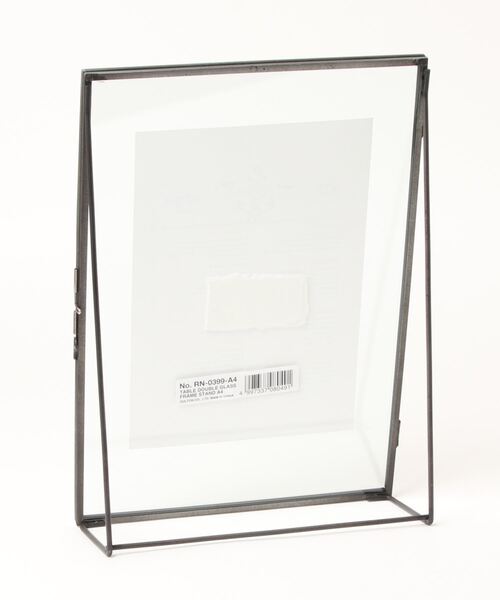 DULTON（ダルトン）の「TABLE DOUBLE GLASS FRAME STAND A4 /テーブル ダブル ガラス フレーム スタンド