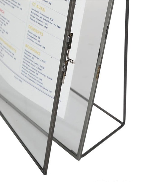 DULTON（ダルトン）の「TABLE DOUBLE GLASS FRAME STAND A4 /テーブル ダブル ガラス フレーム スタンド