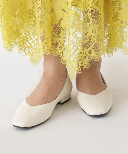 OPAQUE.CLIP（オペークドットクリップ）の「◆3WAYストラップフラットパンプス（パンプス・レディース・オフホワイト/ブラック・02/03）」の10枚目の写真