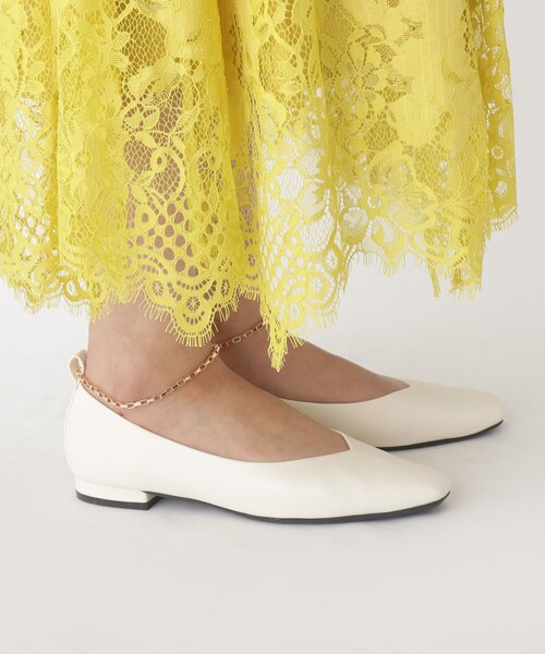 OPAQUE.CLIP（オペークドットクリップ）の「◆3WAYストラップフラットパンプス（パンプス・レディース・オフホワイト/ブラック・02/03）」の12枚目の写真