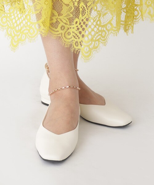 OPAQUE.CLIP（オペークドットクリップ）の「◆3WAYストラップフラットパンプス（パンプス・レディース・オフホワイト/ブラック・02/03）」の13枚目の写真