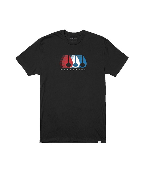 NIXON(ニクソン)の「【NIXON/ニクソン】Champ S/S Tee(Tシャツ/カットソー・メンズ・ホワイト/ブラック・MEDIUM/LARGE/X-LARGE/SMALL)」の1枚目の写真