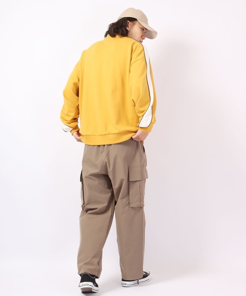 ROOT THREE(ルートスリー)の「ROOT THREE 裾紐付き ポリはっ水 ストレッチ ワイド バルーン カーゴパンツ(カーゴパンツ・メンズ・ブラック/カーキ/ダークベージュ・LL/L/M)」の11枚目の写真