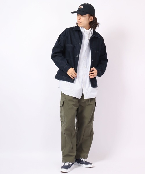 ROOT THREE(ルートスリー)の「ROOT THREE 裾紐付き ポリはっ水 ストレッチ ワイド バルーン カーゴパンツ(カーゴパンツ・メンズ・ブラック/カーキ/ダークベージュ・LL/L/M)」の13枚目の写真