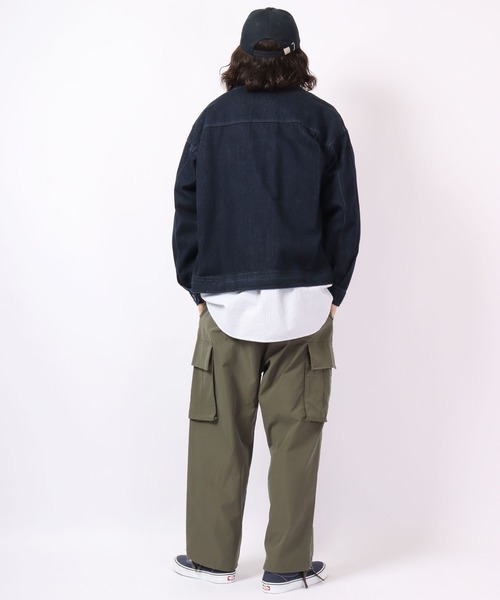 ROOT THREE(ルートスリー)の「ROOT THREE 裾紐付き ポリはっ水 ストレッチ ワイド バルーン カーゴパンツ(カーゴパンツ・メンズ・ブラック/カーキ/ダークベージュ・LL/L/M)」の14枚目の写真