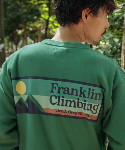 Franklin Climbing(フランクリンクライミング)の「【Franklin Climbing/フランクリンクライミング】ロゴスウエット バックプリント(スウェット・メンズ・ピンク/グリーン/ベージュ/チャコールグレー/グレー・L/M)」の13枚目の写真