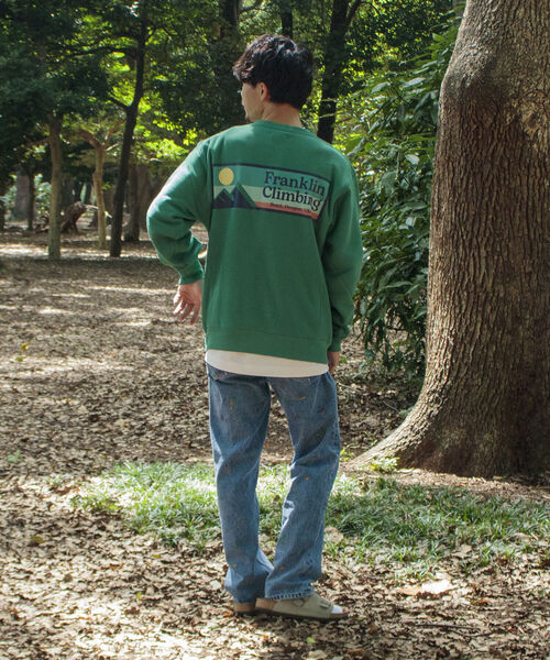 Franklin Climbing(フランクリンクライミング)の「【Franklin Climbing/フランクリンクライミング】ロゴスウエット バックプリント(スウェット・メンズ・ピンク/グリーン/ベージュ/チャコールグレー/グレー・L/M)」の16枚目の写真