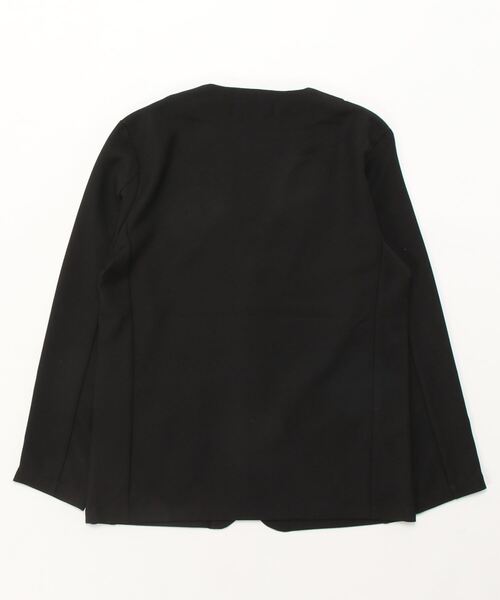 Grand PARK（グランドパーク）の「ストレッチノーカラージャケット（テーラードジャケット・メンズ・ブラック/ネイビー/チャコールグレー・MEDIUM/LARGE/X-LARGE）」の4枚目の写真
