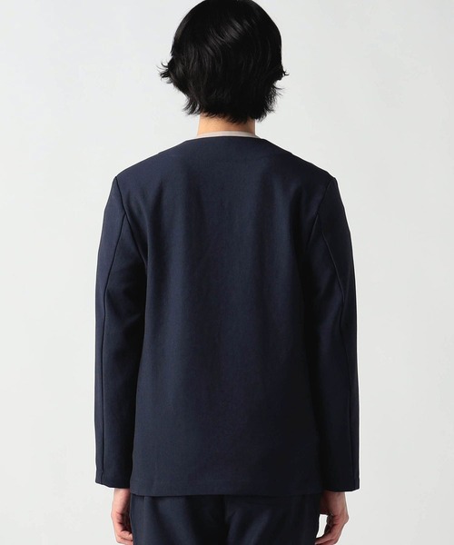 Grand PARK（グランドパーク）の「ストレッチノーカラージャケット（テーラードジャケット・メンズ・ブラック/ネイビー/チャコールグレー・MEDIUM/LARGE/X-LARGE）」の15枚目の写真