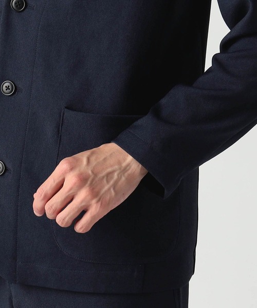 Grand PARK（グランドパーク）の「ストレッチノーカラージャケット（テーラードジャケット・メンズ・ブラック/ネイビー/チャコールグレー・MEDIUM/LARGE/X-LARGE）」の12枚目の写真