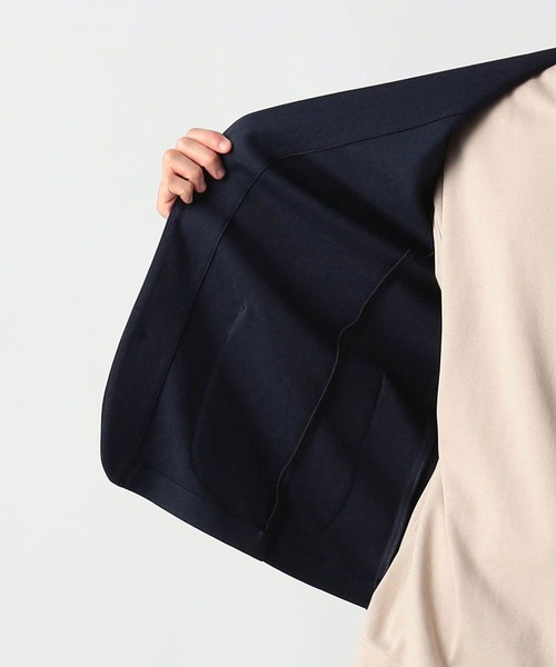 Grand PARK（グランドパーク）の「ストレッチノーカラージャケット（テーラードジャケット・メンズ・ブラック/ネイビー/チャコールグレー・MEDIUM/LARGE/X-LARGE）」の9枚目の写真