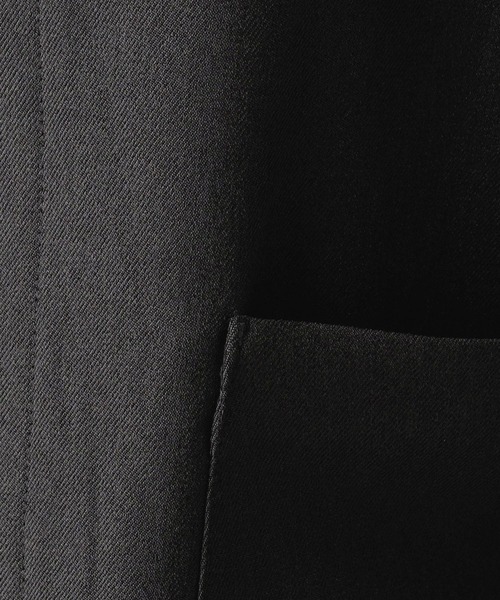 Grand PARK（グランドパーク）の「ストレッチノーカラージャケット（テーラードジャケット・メンズ・ブラック/ネイビー/チャコールグレー・MEDIUM/LARGE/X-LARGE）」の8枚目の写真