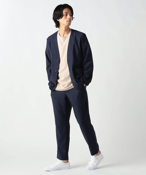 Grand PARK（グランドパーク）の「ストレッチノーカラージャケット（テーラードジャケット・メンズ・ブラック/ネイビー/チャコールグレー・MEDIUM/LARGE/X-LARGE）」の6枚目の写真