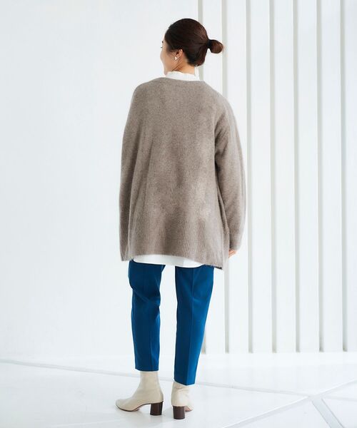 le.coeur blanc（ルクールブラン）の「FOX混ガウンカーディガン（カーディガン/ボレロ・レディース・モカ/ミント/グレー/ダークグレー・38）」の18枚目の写真