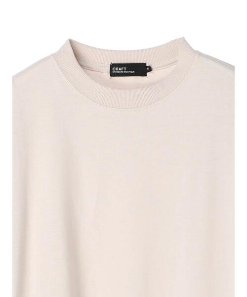 CRAFT STANDARD BOUTIQUE(クラフトスタンダードブティック)の「【BIG】クルーネックロンTEE *(Tシャツ/カットソー・メンズ・ライトグレー/オフホワイト/ブラック・M/LL/L)」の19枚目の写真